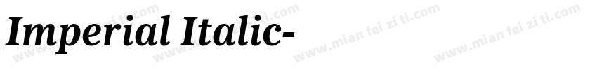 Imperial Italic字体转换